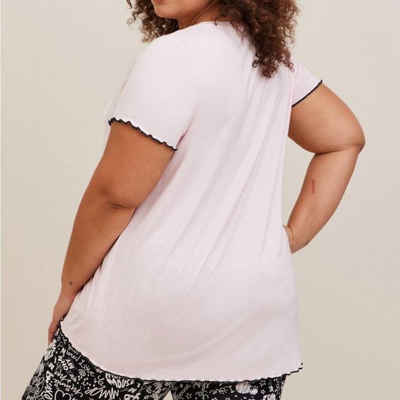 ❤️NWT VINTAGE TORRID TOP - MINNIE MICKEY MOUSE SUPER SOFT SHORT SLEEVE SLEEP TEE - Picture 2 of 14